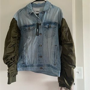 aspen contrast denim jacket